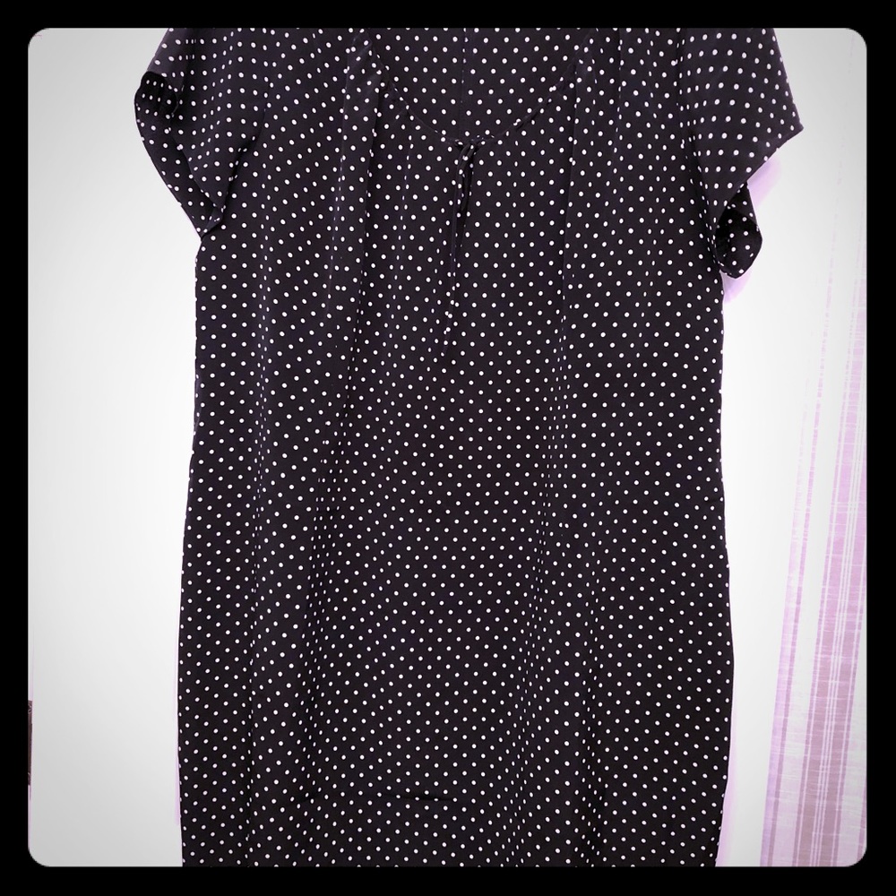 Polka Dot Little Black Dress